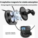 Universal Action Camera Magnetic Lanyard Camera Neck-Mount Bracket, BH-14 - Imagen 3