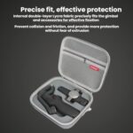 WOKEMA Handheld Gimbal Stabilizer Storage Bag, For DJI OSMO Mobile 4 / SE PU Black - Imagen 5