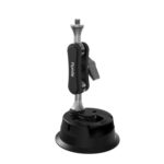 Flymile Universal Car Suction Cup Mount for Action Cameras 360-degree Rotatable, Washable and Reusable Dashboard Windshield Holder, Only Mount