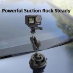 Flymile Universal Car Suction Cup Mount for Action Cameras 360-degree Rotatable, Washable and Reusable Dashboard Windshield Holder, Only Mount - Imagen 2