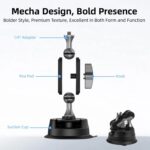 Flymile Universal Car Suction Cup Mount for Action Cameras 360-degree Rotatable, Washable and Reusable Dashboard Windshield Holder, Only Mount - Imagen 4