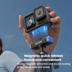 Trípode de escritorio portátil TELESIN S1-MNP-14-TGP para GoPro HERO13 Black, mini palo selfie retráctil de liberación rápida de 17-40 cm - Imagen 3