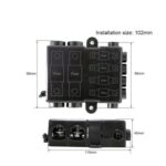 Caja de fusibles para automóviles de 6 vías, 2-500 A 32 V CC, con 2 terminales de entrada y 4 de salida., With 6 Fuses - Imagen 5