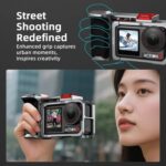Flymile Street Shooting Handle Kit for DJI Osmo Action 5 Pro/4/3 Action Camera Aluminum Expansion Cage, AC5015 Cage - Imagen 4