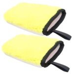 2 pares de guantes para limpiar el interior del coche, el salpicadero y los asientos. Herramientas para lavar el coche.