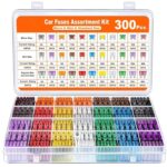 Kit surtido de fusibles de cuchilla para automóviles de tamaño pequeño y mediano, 300pcs Zinc Sheets