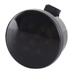 2 luces LED amarillas con forma de flor de ciruelo para Wrangler, luces intermitentes para parrilla modificada del automóvil, Without Aperture - Imagen 3