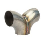 Conector de tres vías tipo Y para tubos de escape de acero inoxidable, 51mm