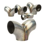 Conector de tres vías tipo Y para tubos de escape de acero inoxidable, 57mm - Imagen 4