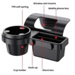 Caja de almacenamiento multifuncional para puerta SHUNWEI con soporte para vasos y ranura para teléfono móvil. - Imagen 2