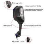 Espejo retrovisor para motocicleta con luz LED para Kawasaki ZX-10R 2011-2015 - Imagen 4