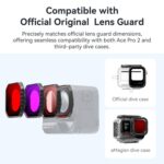 For Insta360 Ace Pro 2 aMagisn Dive Filter Underwater Waterproof Camera Lens Protector - Imagen 3