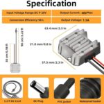 Convertidor de potencia Elevador de voltaje, 12V / 24V To 48V 1.5A With 1m DC Cable Clips - Imagen 3