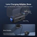 For DJI Osmo Nano TELESIN Magnetic Quick-Release Charging Base Rechargeable Adapter Mount, Charging - Imagen 3