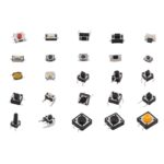125 unidades/juego de microinterruptores táctiles para botones de coche, 125pcs /Set