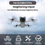 For DJI Mini 5 Pro 1pair Drone Height-Extending Landing Gear Foldable Non-Detachable Protective Bracket - Imagen 3