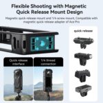 For Insta360 X5 AMagisn Quick Release Plastic Cage Expansion Frame Accessories, PF02 - Imagen 3