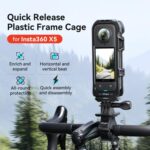 For Insta360 X5 AMagisn Quick Release Plastic Cage Expansion Frame Accessories, PF02 - Imagen 4