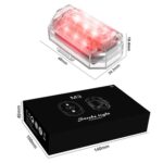 Luz estroboscópica M3 para motocicleta, bicicleta y dron, resistente al agua, con control remoto inalámbrico y función anti-acoso., 2 Lights + Remote Control - Imagen 11