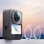 Para DJI Osmo 360 aMagisn Protector de lente antivaho con clip HD