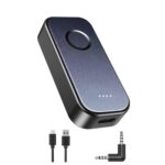 5.4 Receptor/Transmisor Bluetooth 2 en 1 AUX para coche con indicador de nivel de batería, Elbow