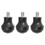 Trípode/monopié de 3/8 de pulgada, doble uso, con almohadilla antideslizante de goma y punta de acero inoxidable., FT-14