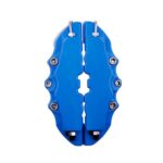 Juego de 2 cubiertas para pinzas de freno de coche resistentes a altas temperaturas., S Blue
