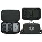 Estuche rígido de transporte y bandolera moldeada a medida para DJI Neo 2 Fly More Combo, Mini Black