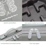 Estuche rígido de transporte y bandolera moldeada a medida para DJI Neo 2 Fly More Combo, Fly More Combo Gray - Imagen 7