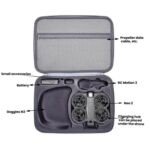 Funda rígida tipo bandolera para DJI Neo 2 Motion Fly More Combo, Motion Gray - Imagen 4