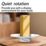 Espejo multiusos con disco giratorio eléctrico, alimentado por batería o USB. Soporte para exhibición en vivo de fotografía., 32cm - Imagen 4