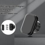 Cabezal magnético para soporte de teléfono de coche, accesorios para cabezal magnético cuadrado con rótula de 17 mm., Square - Imagen 2