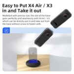 Soporte de montaje de silicona aMagisn para Insta360 X4 Air/X3, ideal para salpicadero de coche y escritorio., With Double-sided Tape - Imagen 5