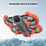 Kit de protectores de hélices para dron DJI Neo 2: anillos anticolisión y accesorios de seguridad duraderos., Support Video Add-Ons Black - Imagen 2