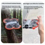 Kit de protectores de hélices para dron DJI Neo 2: anillos anticolisión y accesorios de seguridad duraderos., Support Video Add-Ons Black - Imagen 3
