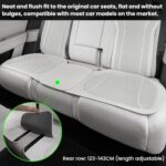 Cojín de asiento de coche ventilado, perforado y transpirable. Funda universal para el respaldo del asiento del coche de 5 plazas., Front Seat Cushion Brown - Imagen 5
