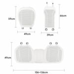 Cojín de asiento de coche ventilado, perforado y transpirable. Funda universal para el respaldo del asiento del coche de 5 plazas., Front Seat Cushion Brown - Imagen 7