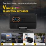 Cámara para coche de 5 pulgadas y 1080P con pantalla HUD y Wi-Fi, DVR para coche - Imagen 2