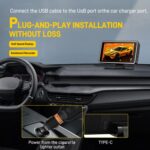 Cámara para coche de 5 pulgadas y 1080P con pantalla HUD y Wi-Fi, DVR para coche - Imagen 3
