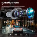 Cámara de salpicadero para coche de 3 pulgadas y 1080P con cuatro lentes: cámaras interiores izquierda, derecha y trasera de 480P - Imagen 3