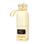 450ml Portable Wireless Baby Bottle Warmer 15000mAh Rechargeable Heating Cup 37-55 degrees, Stainless Steel
