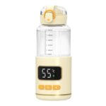 450ml Portable Wireless Baby Bottle Warmer 15000mAh Rechargeable Heating Cup 37-55 degrees, Glass
