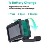 Jaula metálica de doble apertura para DJI Osmo Action 6 Joyshot, marco protector de aluminio con orificios para tornillos de 1/4 de pulgada y soporte para zapata fría., Dual-Open Cage - Imagen 3