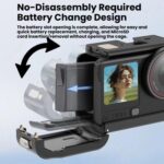 Jaula de aleación de aluminio expandible con marco protector y tapa de lente de silicona para DJI Osmo Action 6, Alloy Cage - Imagen 3