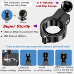 Soporte para teléfono móvil Kewig M9-S para motocicleta, con carga inalámbrica de 15 W y resistente al agua IP66. - Imagen 5