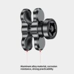 Brazo de sujeción metálico J5 con varilla de conexión antirrobo para elevar el soporte del teléfono y accesorio de extensión de altura - Imagen 3