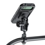 Soporte para teléfono móvil con caja impermeable elevada para motocicleta y bicicleta, Small Handlebar