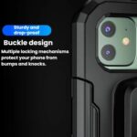 Soporte para teléfono móvil con caja impermeable elevada para motocicleta y bicicleta, Large Rearview Mirror - Imagen 6