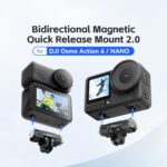 Adaptador de liberación rápida magnético bidireccional aMagisn 2.0 para DJI Osmo Action 6/Nano, aMagisn Adapter - Imagen 2