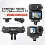 Adaptador de liberación rápida magnético bidireccional aMagisn 2.0 para DJI Osmo Action 6/Nano, aMagisn Adapter - Imagen 3